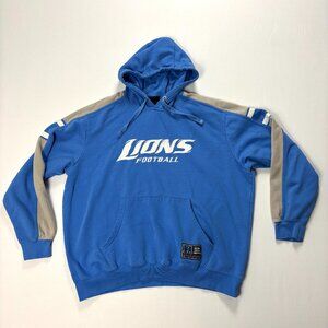 Detroit Lions NFL Apparel Mens Hoodie Blue XL Football Sweatshirt NFC